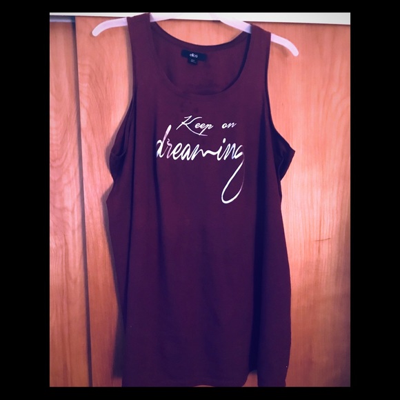 ellos Other - Ellos Deep Burgundy “Keep On Dreaming” Sleep Tank